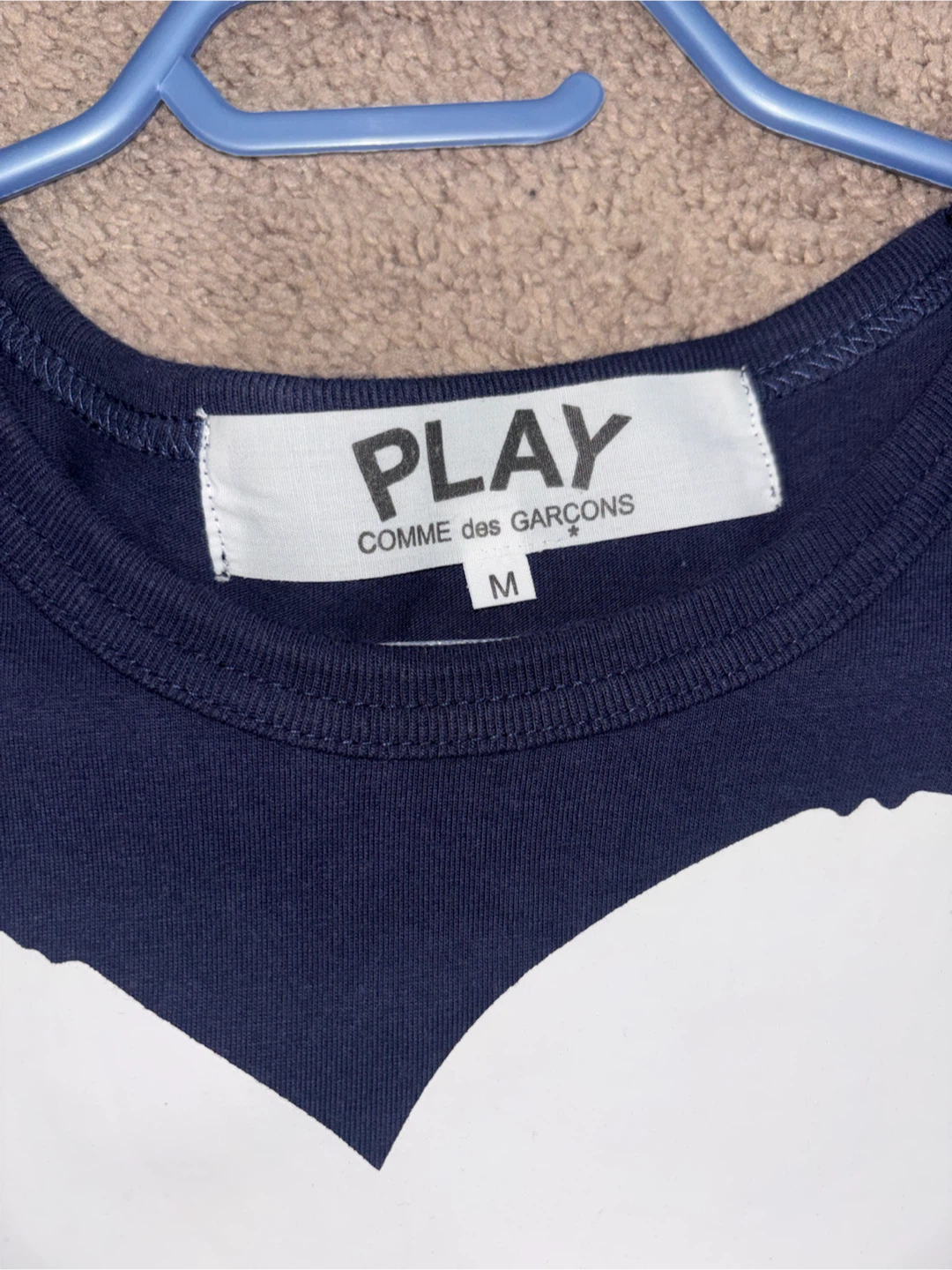 *SEND OFFERS* Play Comme des Garçons Navy T-Shirt - photo 2