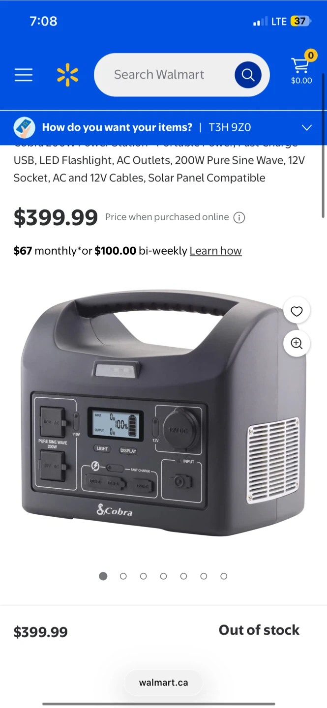 Cobra 200W Portable Power Station