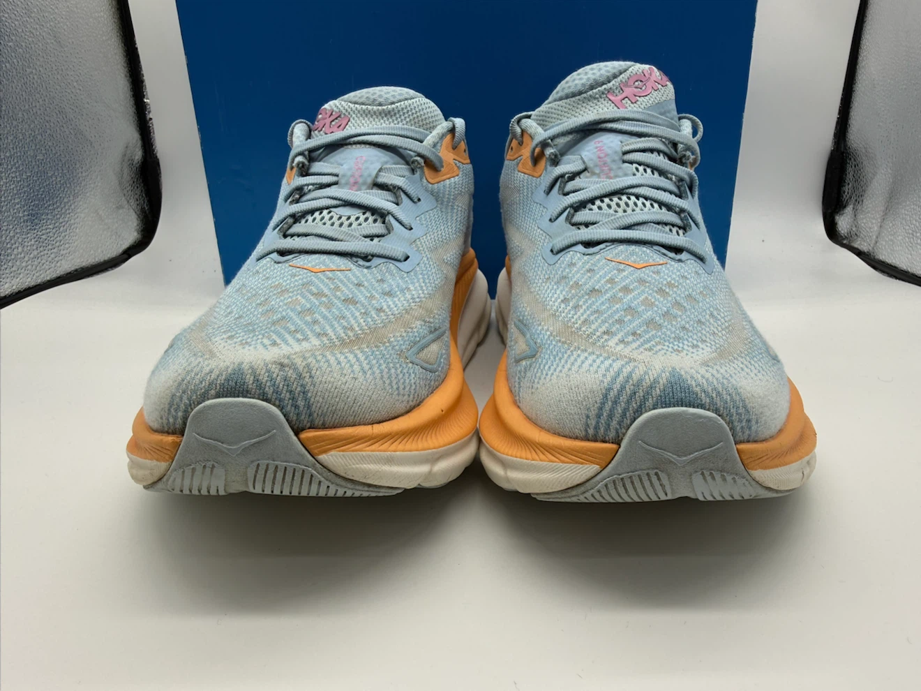 HOKA Clifton 9 Wide 'Airy Blue' Women’s Running Shoes Size US 9D - photo 4
