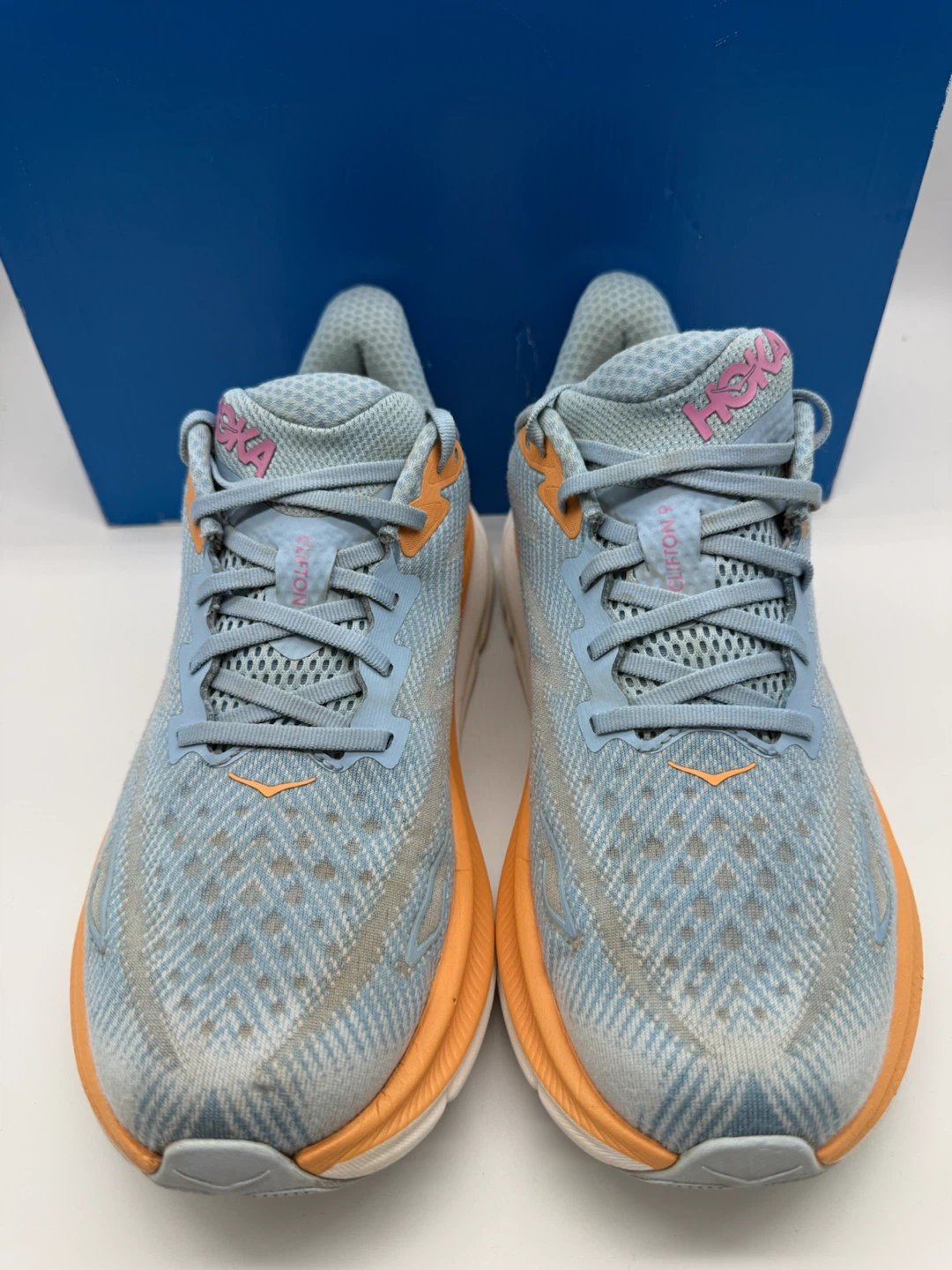 HOKA Clifton 9 Wide 'Airy Blue' Women’s Running Shoes Size US 9D - photo 5