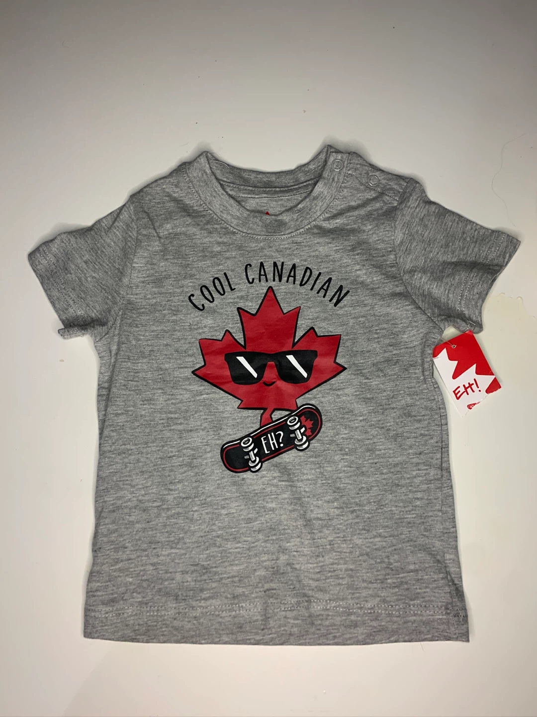 4/$10 NWT Baby Canadian Graphic T-Shirt EH Canada Day