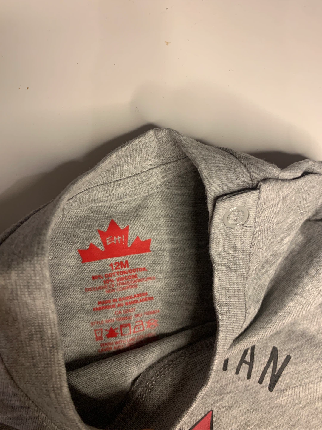 4/$10 NWT Baby Canadian Graphic T-Shirt EH Canada Day - photo 2