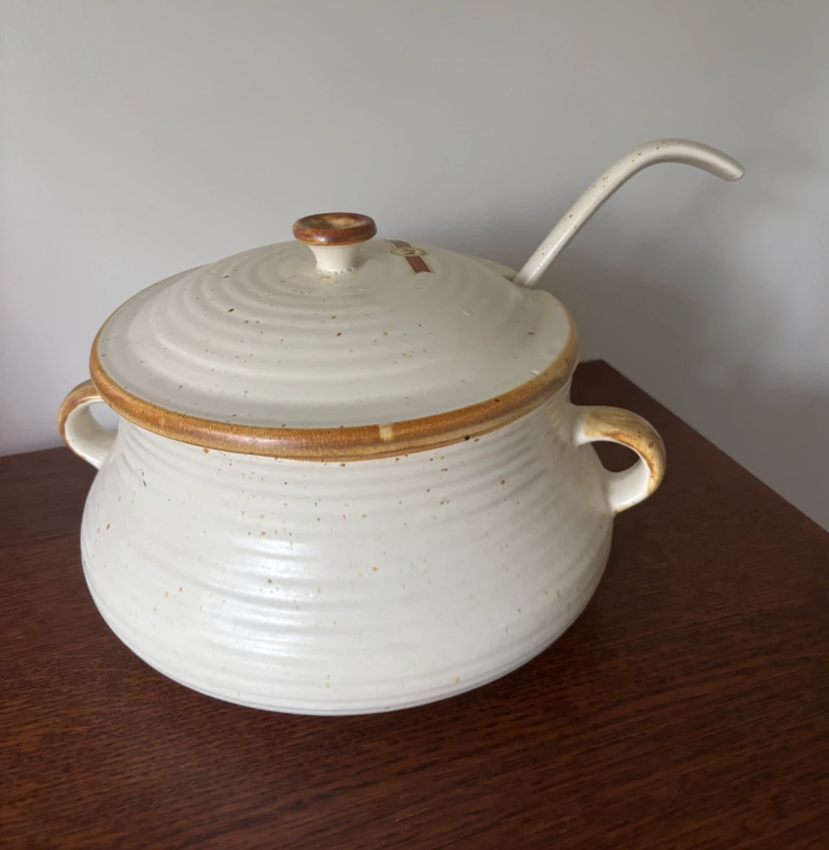 Vintage Laurentian Pottery Soup Tureen with Ladle