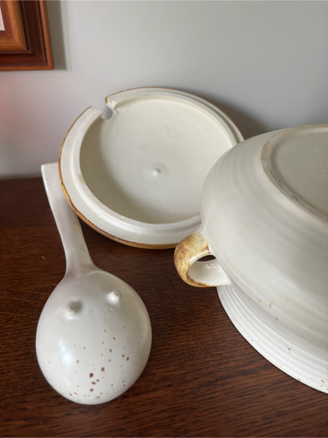 Vintage Laurentian Pottery Soup Tureen with Ladle - photo 4