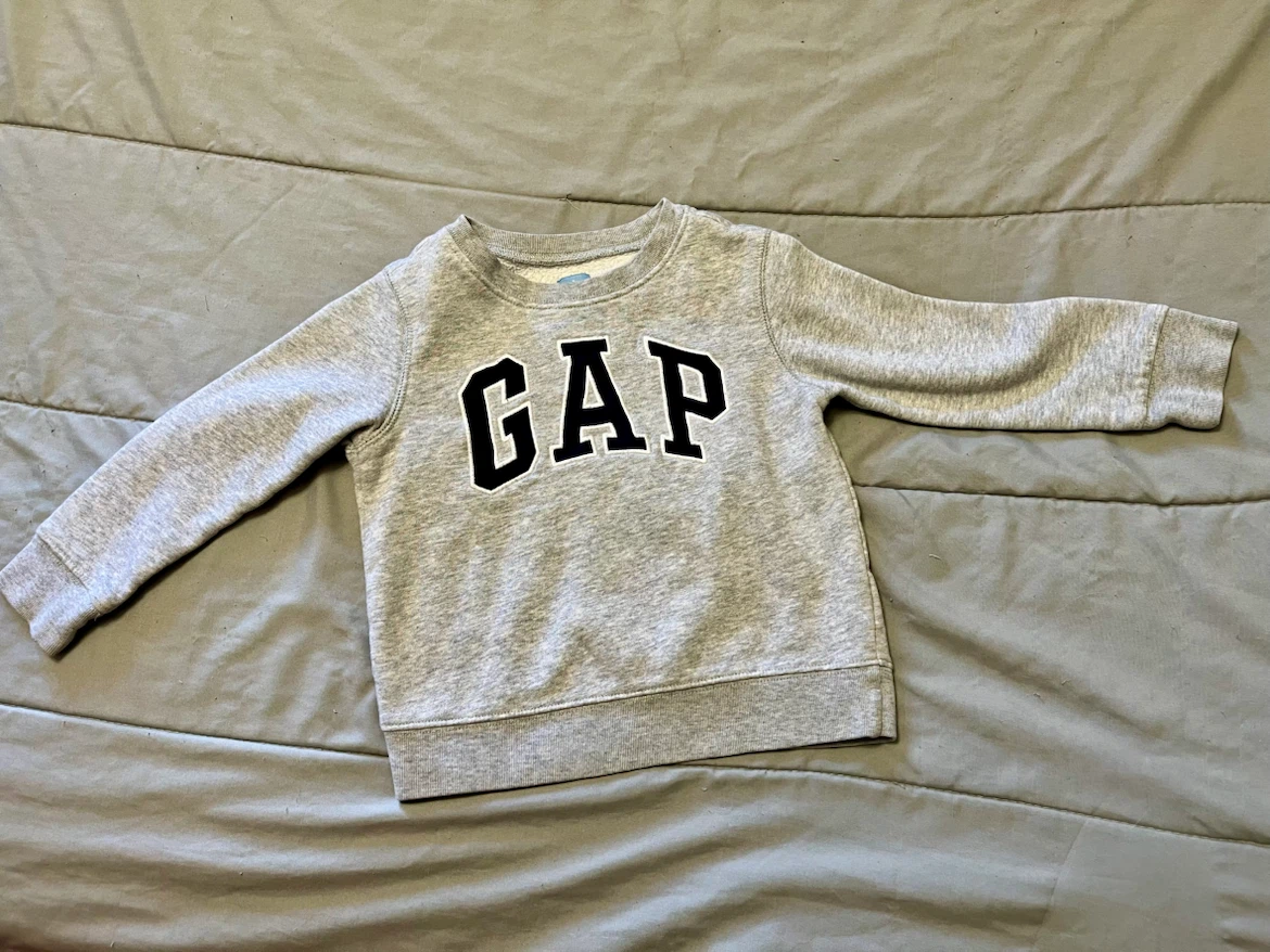 BabyGap Grey Logo Crewneck Sweatshirt