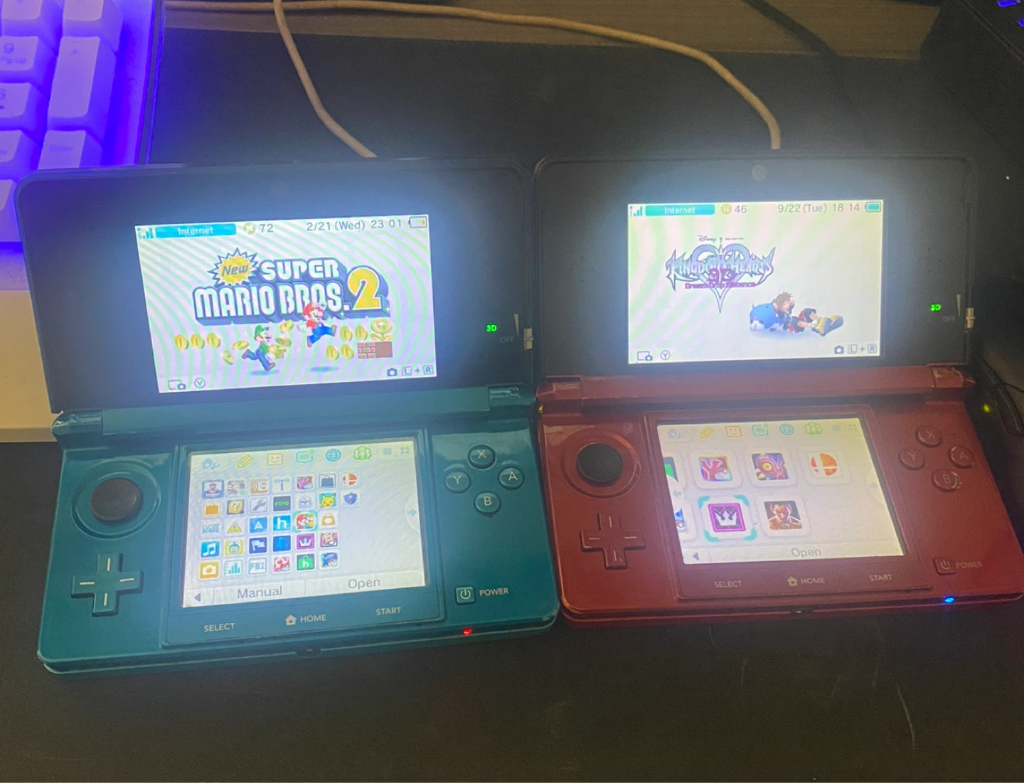 Two Nintendo 3DS Consoles