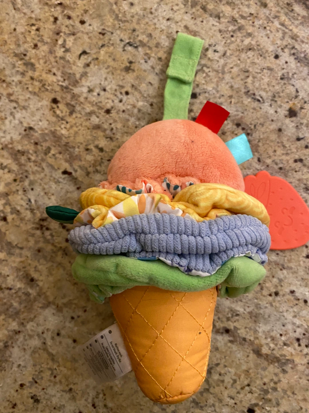 4/$10 Melissa & Doug Plush Ice Cream Baby Toy Vibrates - photo 3