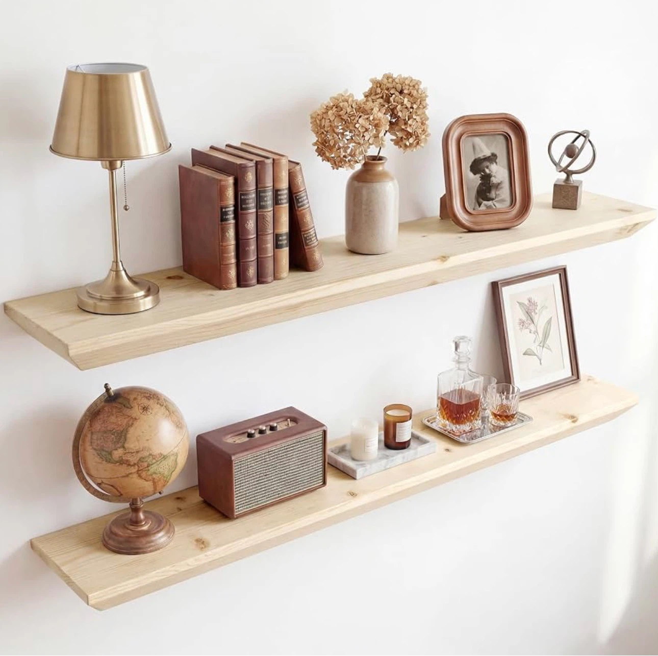 Acvoy 30in Wooden Floating Shelves - Real Wood - BNIB