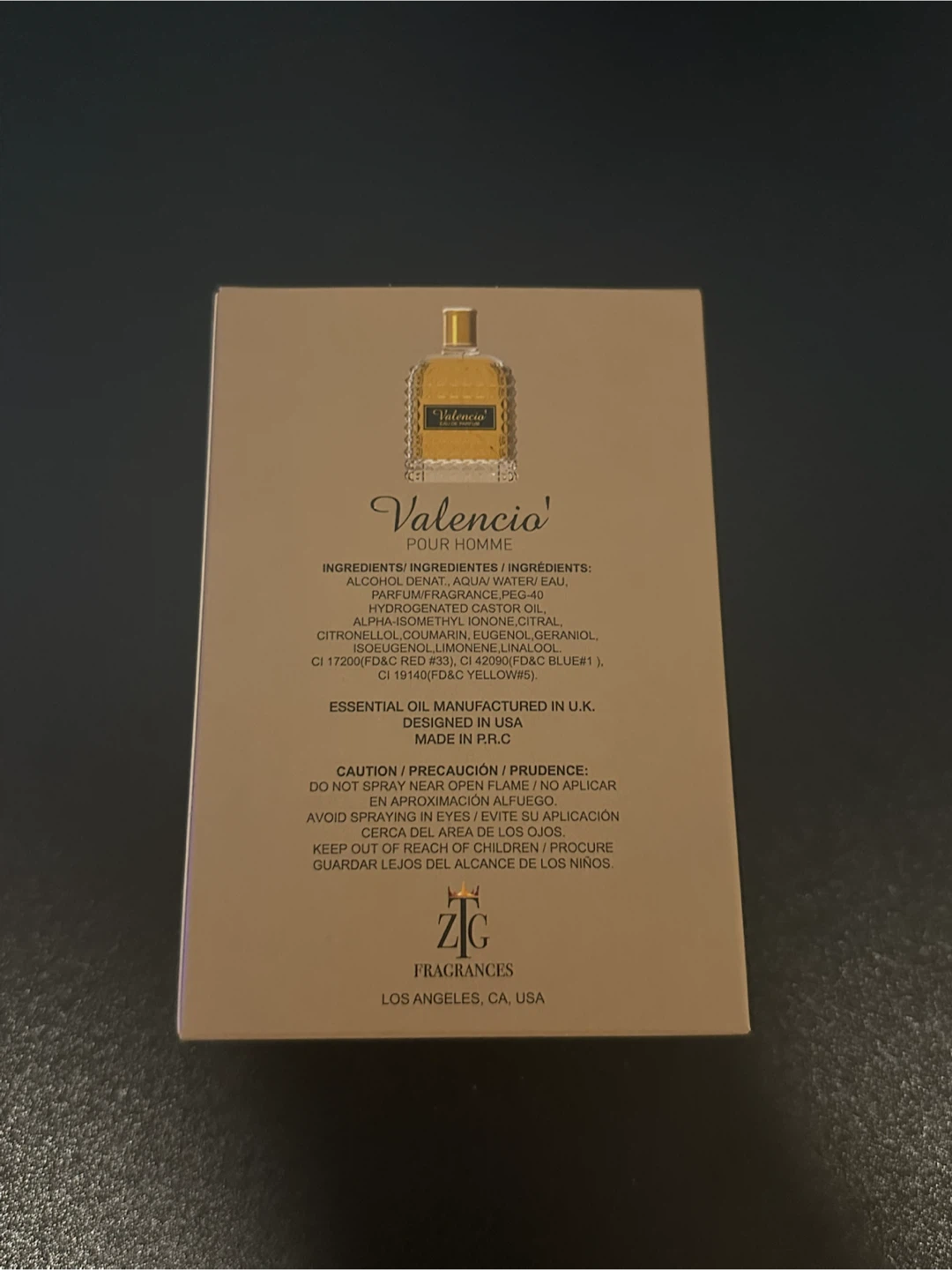 Valencia Pour Homme EDP 100ml – Brand New - photo 2