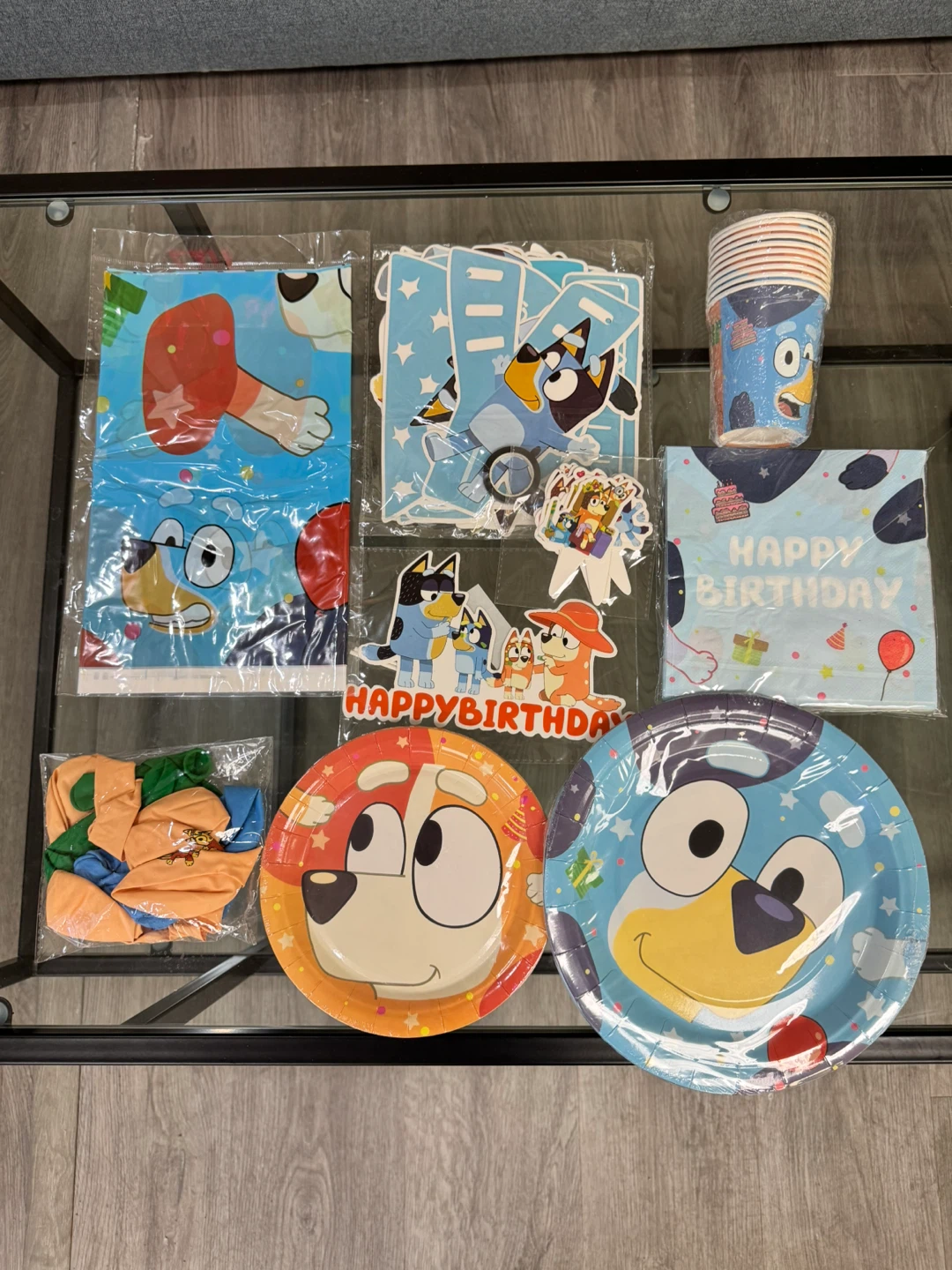 Bluey Party Supplies Set