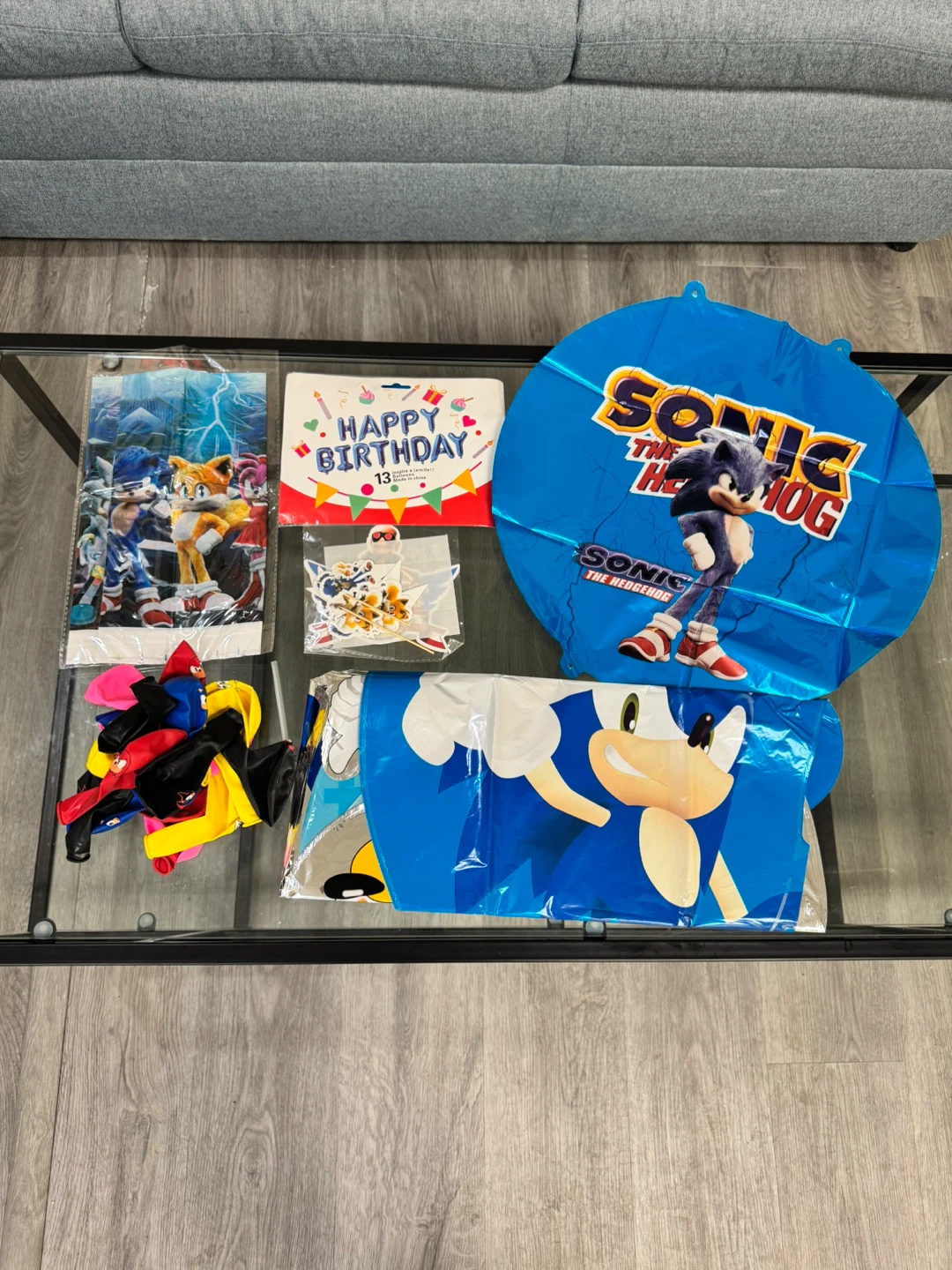 Sonic the Hedgehog Birthday Party Decoration Set