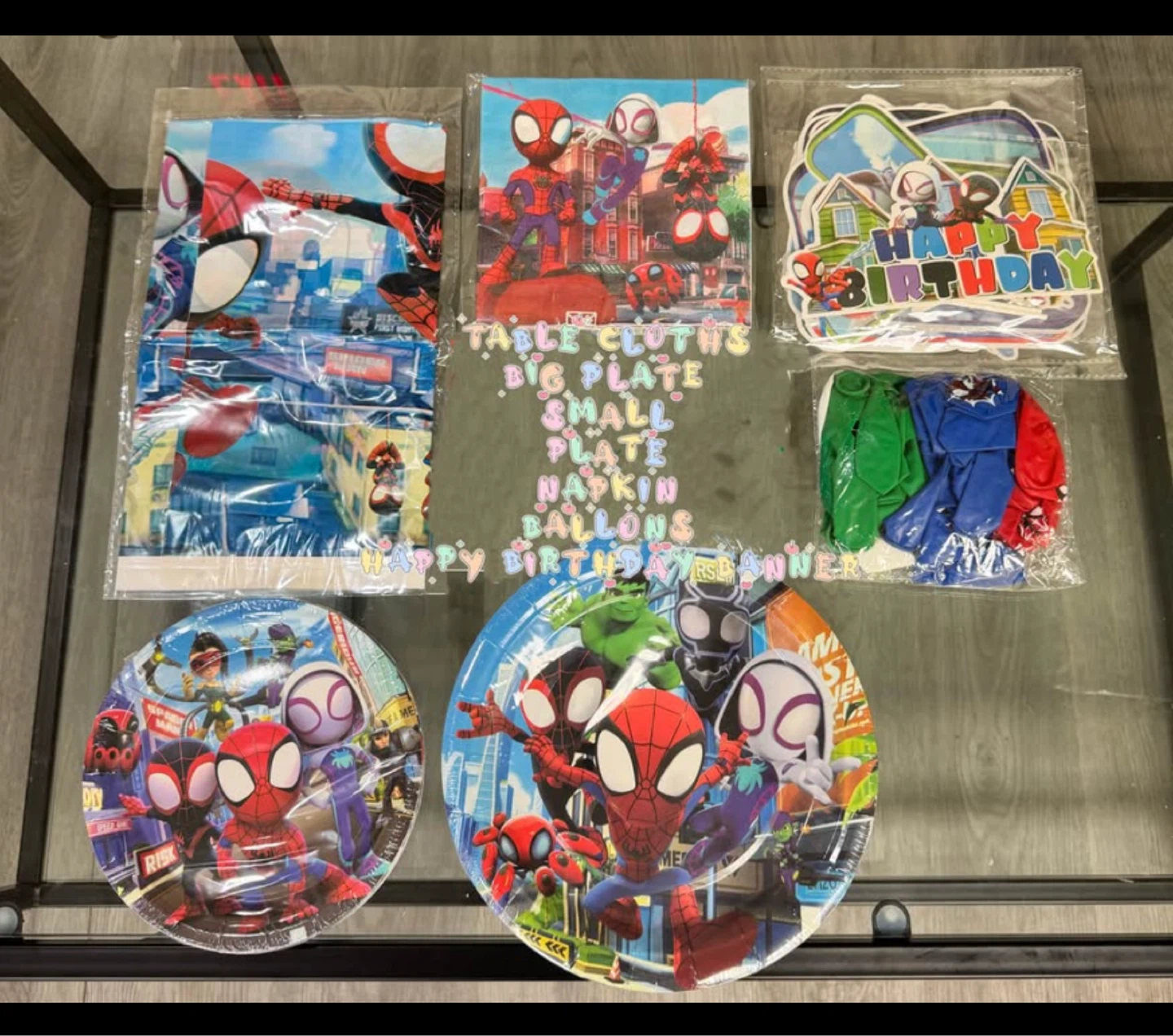 Spider-Man Birthday Party Supplies Set