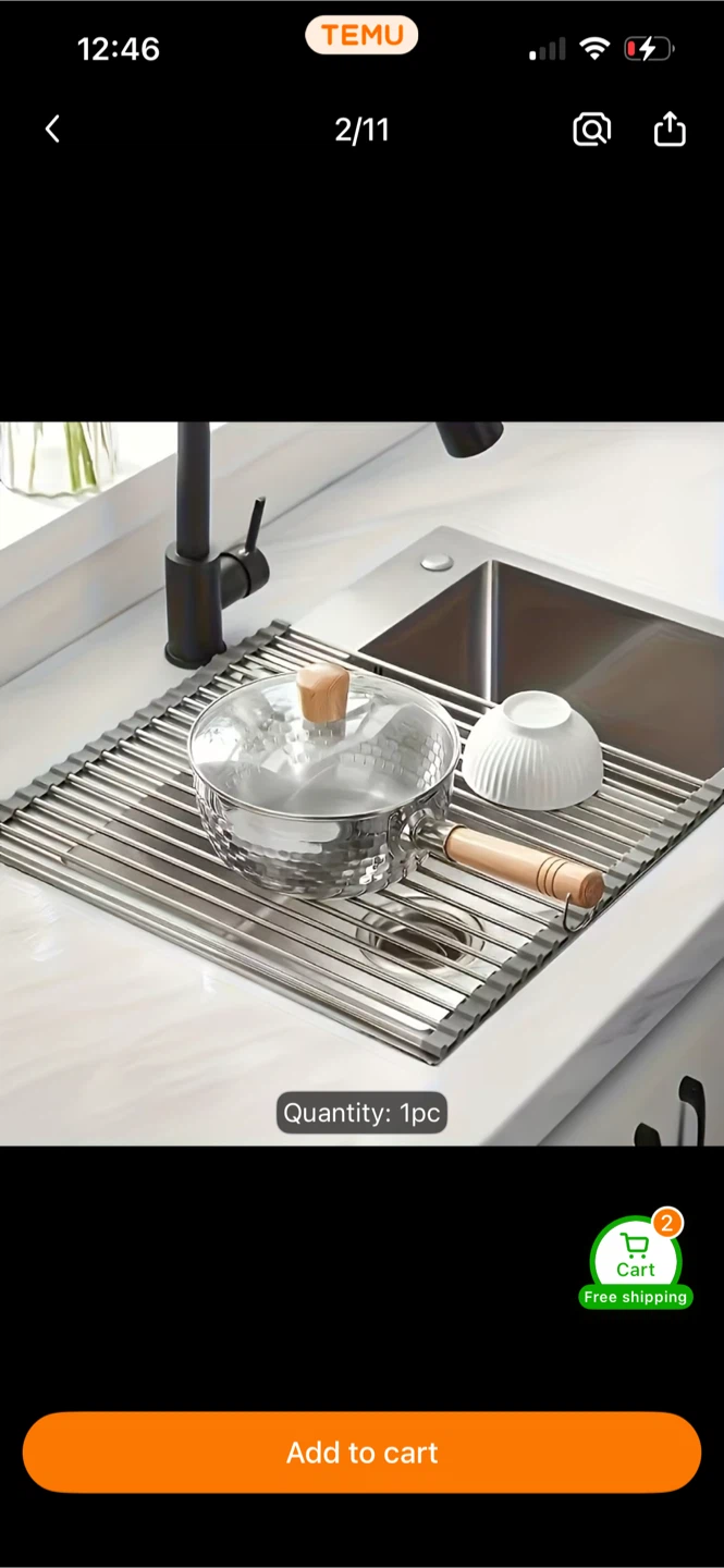 Roll-Up Over-Sink Drying Rack - photo 2