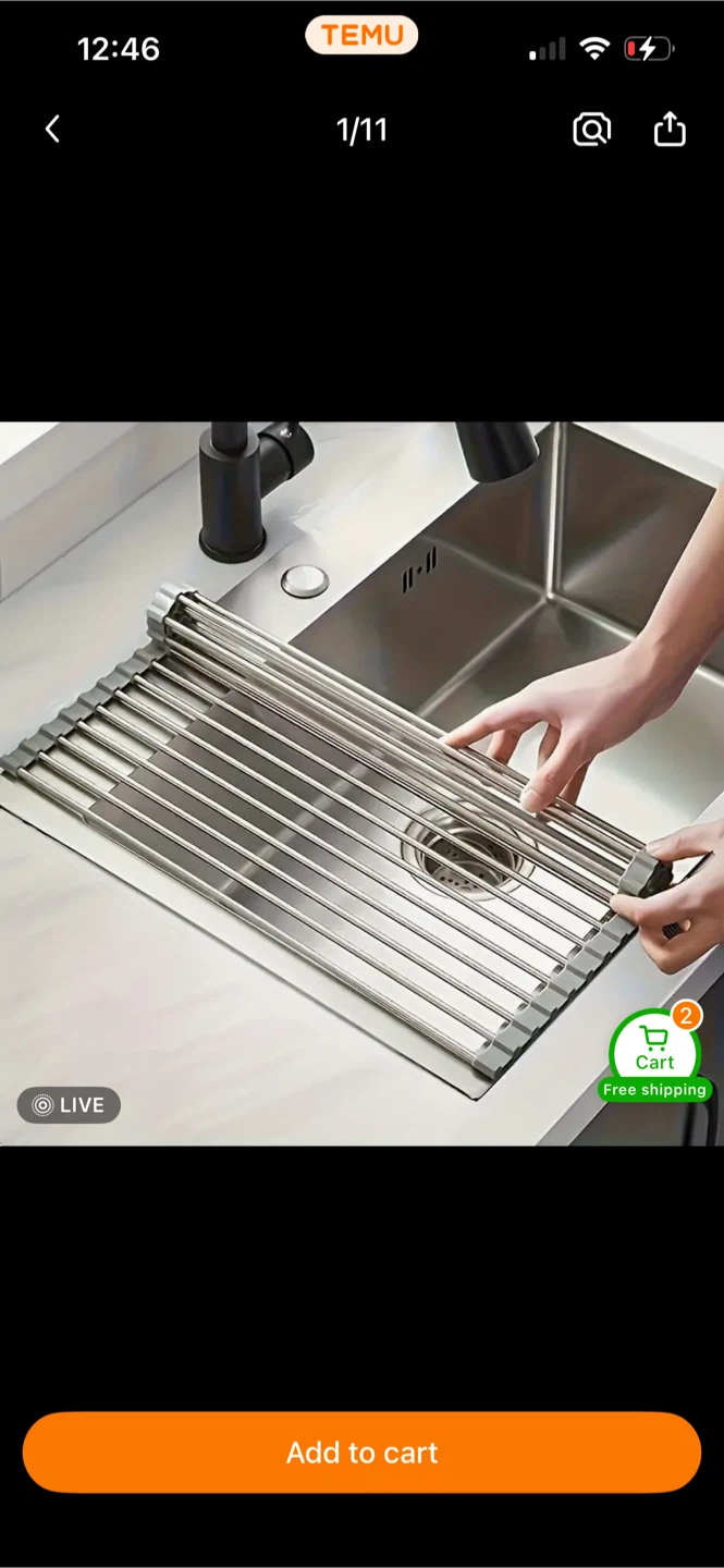 Roll-Up Over-Sink Drying Rack - photo 3