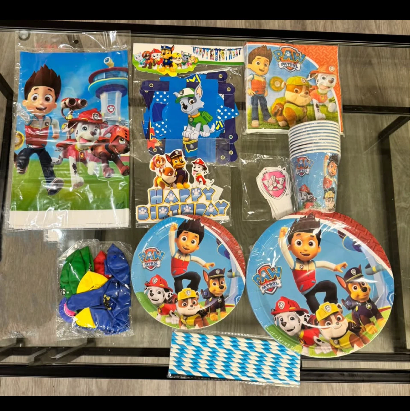 Paw Patrol Birthday Party Supplies Set