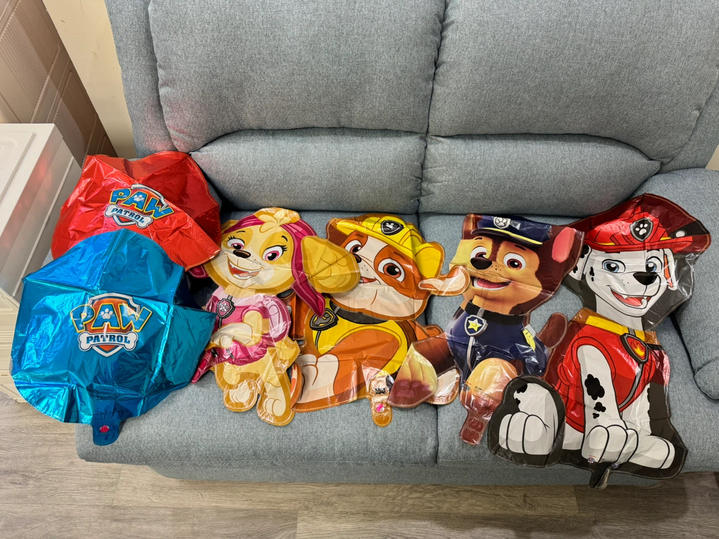 Paw Patrol Foil Balloons Set