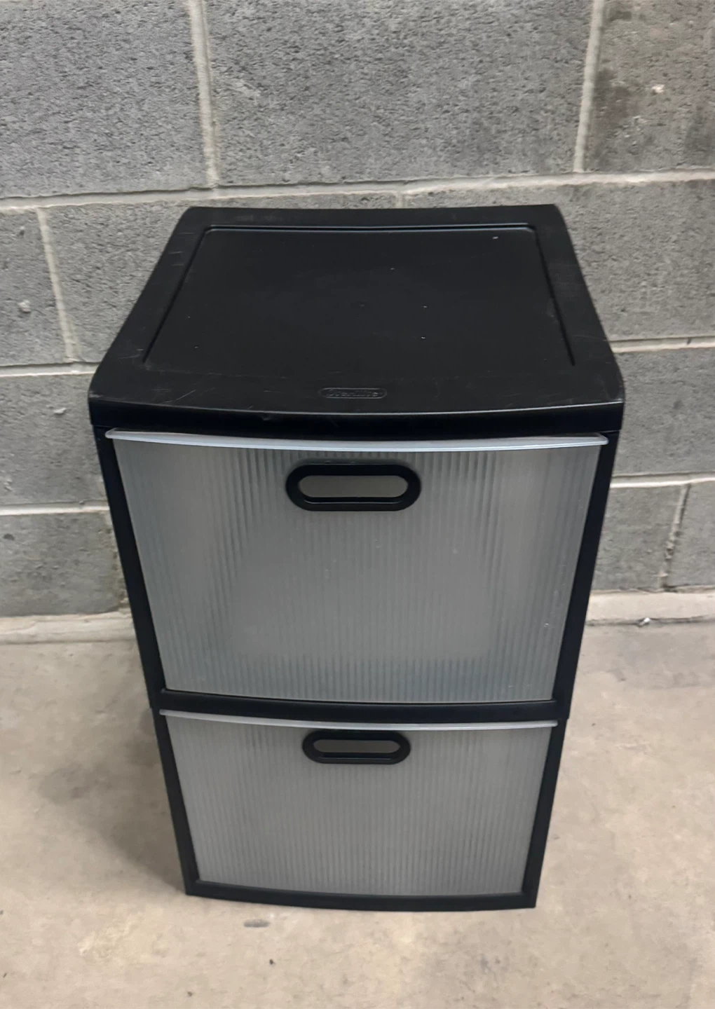Sterilite Plastic 2 Tier Drawer 16-18-H24.5