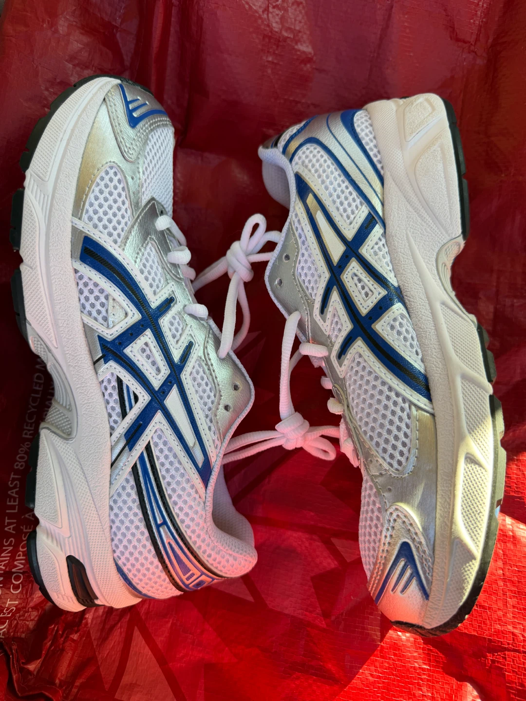 WTS Boy’s GS Asics Gel-1130 White/Royal Blue sz 5.5Y - photo 4