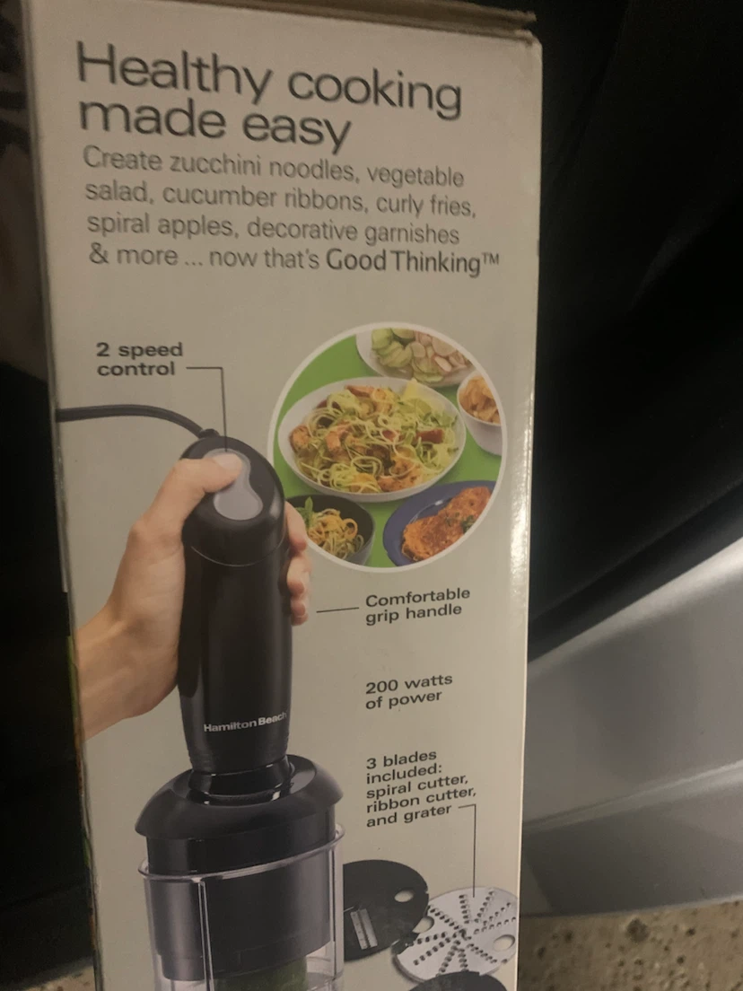 Hamilton Beach 3-in-1 Motorized Spiralizer - photo 2
