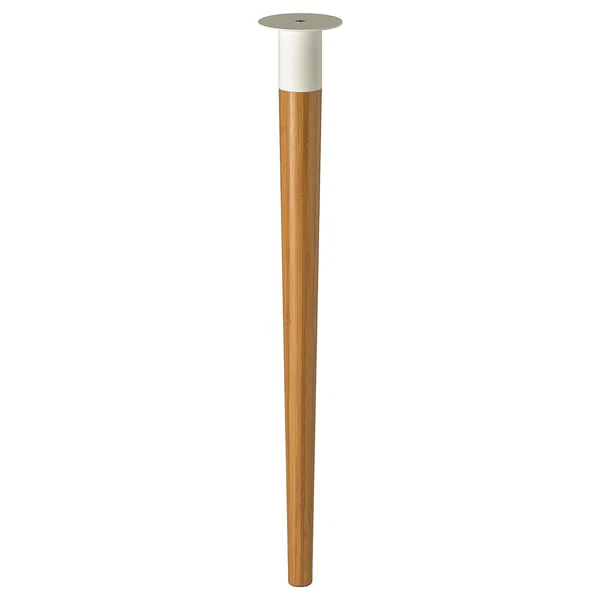 IKEA ALEX desk with white top and wooden legs - photo 4