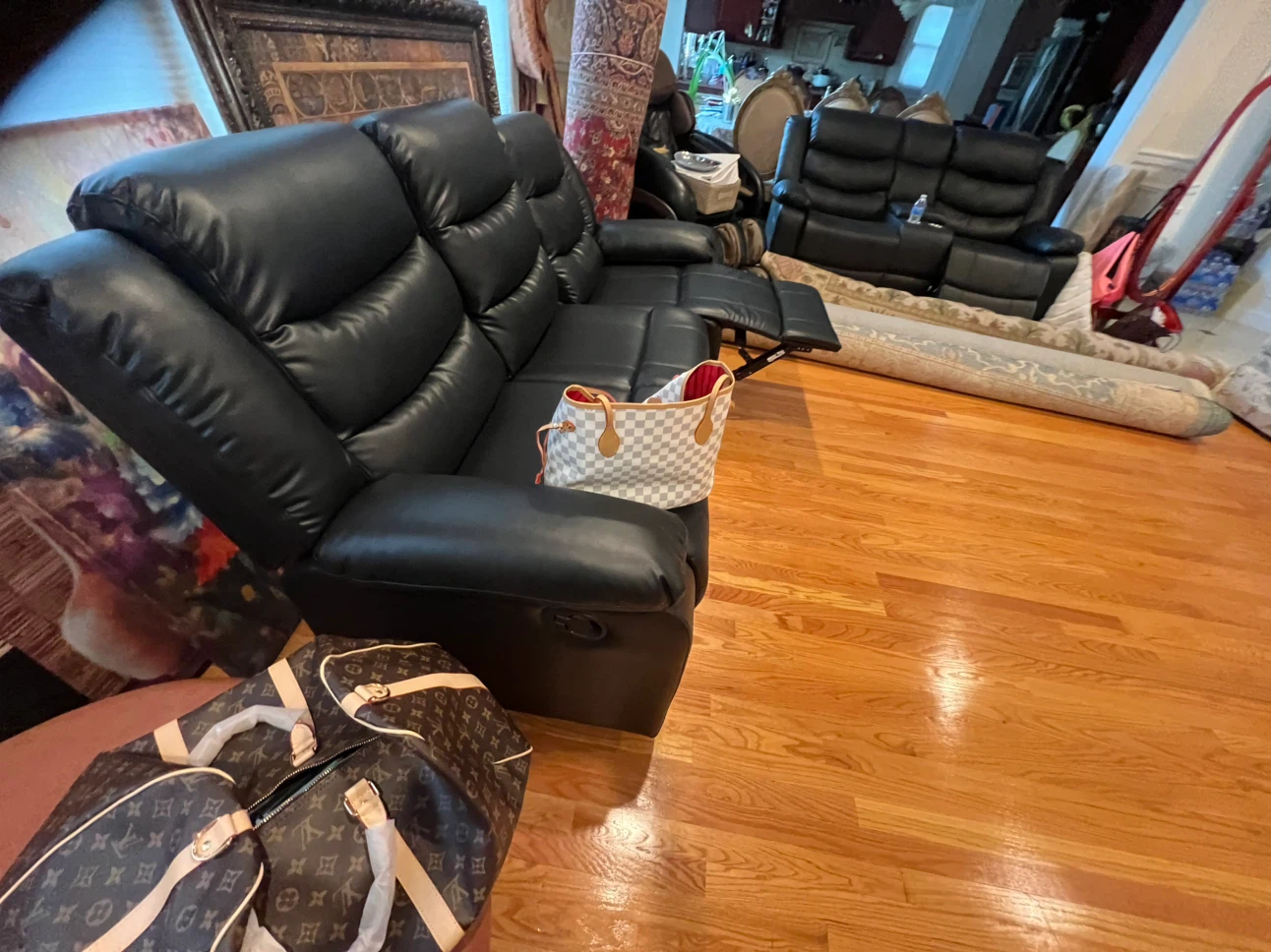 Classic Brown Leather Chaise Lounge - photo 4