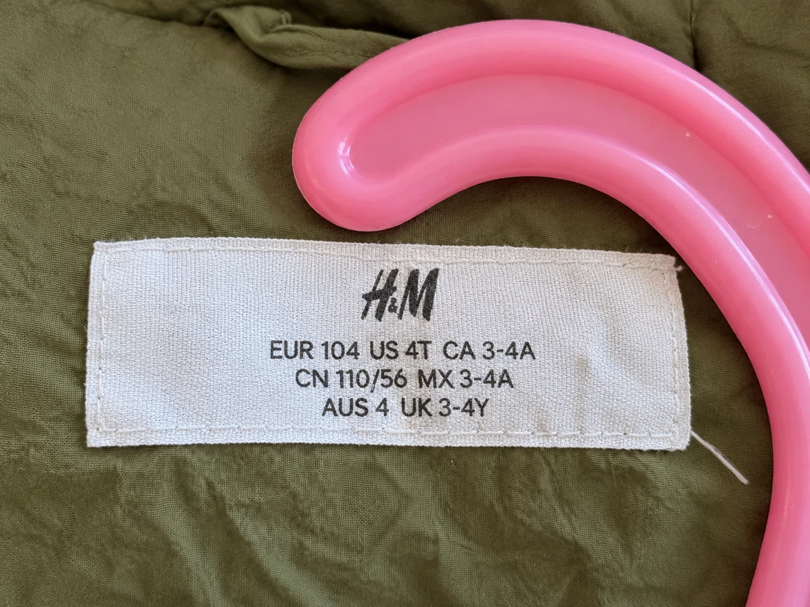 H&M Olive Green Hooded Coat and Pants Set - photo 3