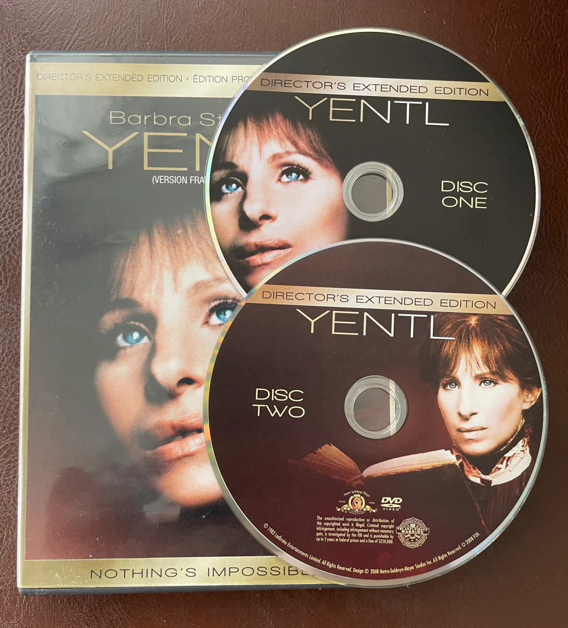 Yentl 2 Disc Director’s Cut DVD Set, Barbara Streisand