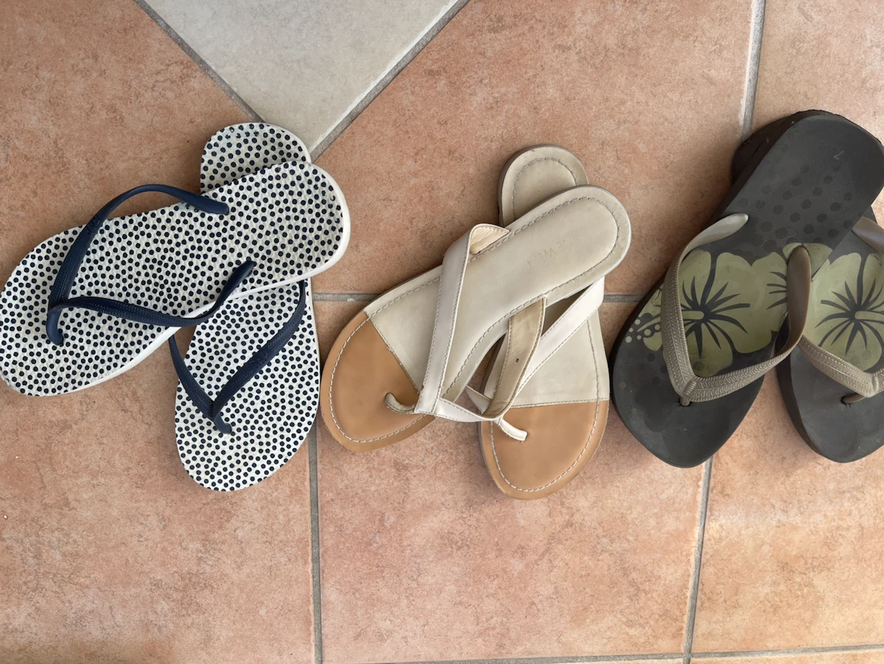 Three Pairs of Women's Sandals
