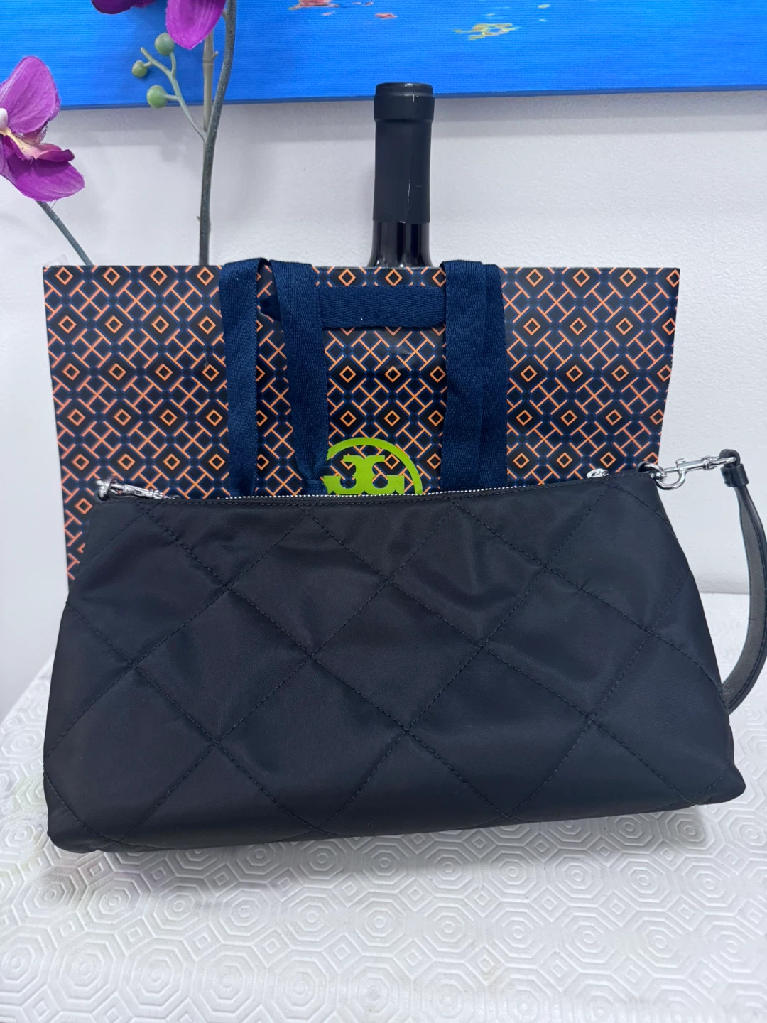 Tory Burch Quilted Nylon Shoulder Bag - photo 2