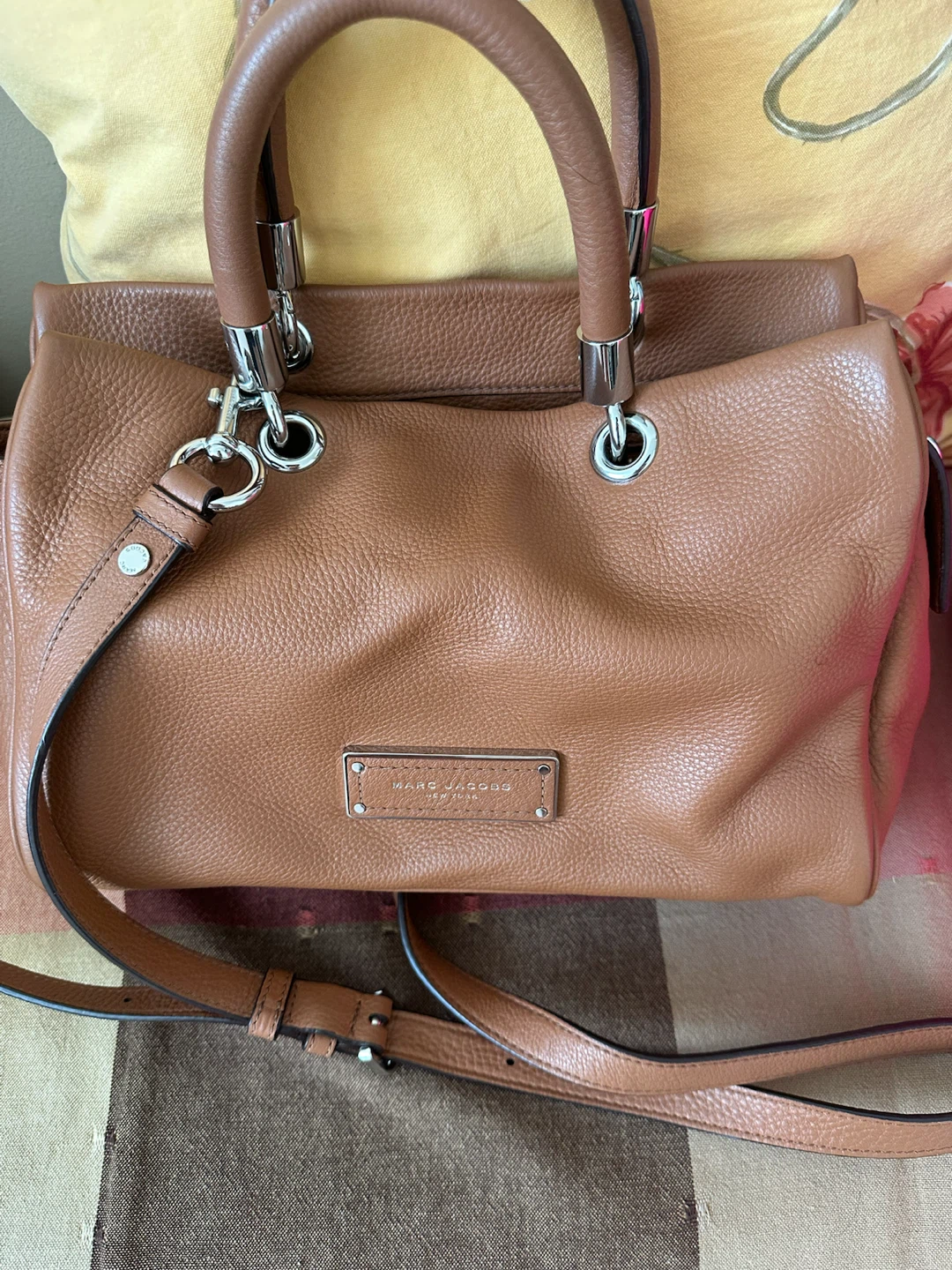 Authentic Marc Jacobs Tan Leather Handbag
