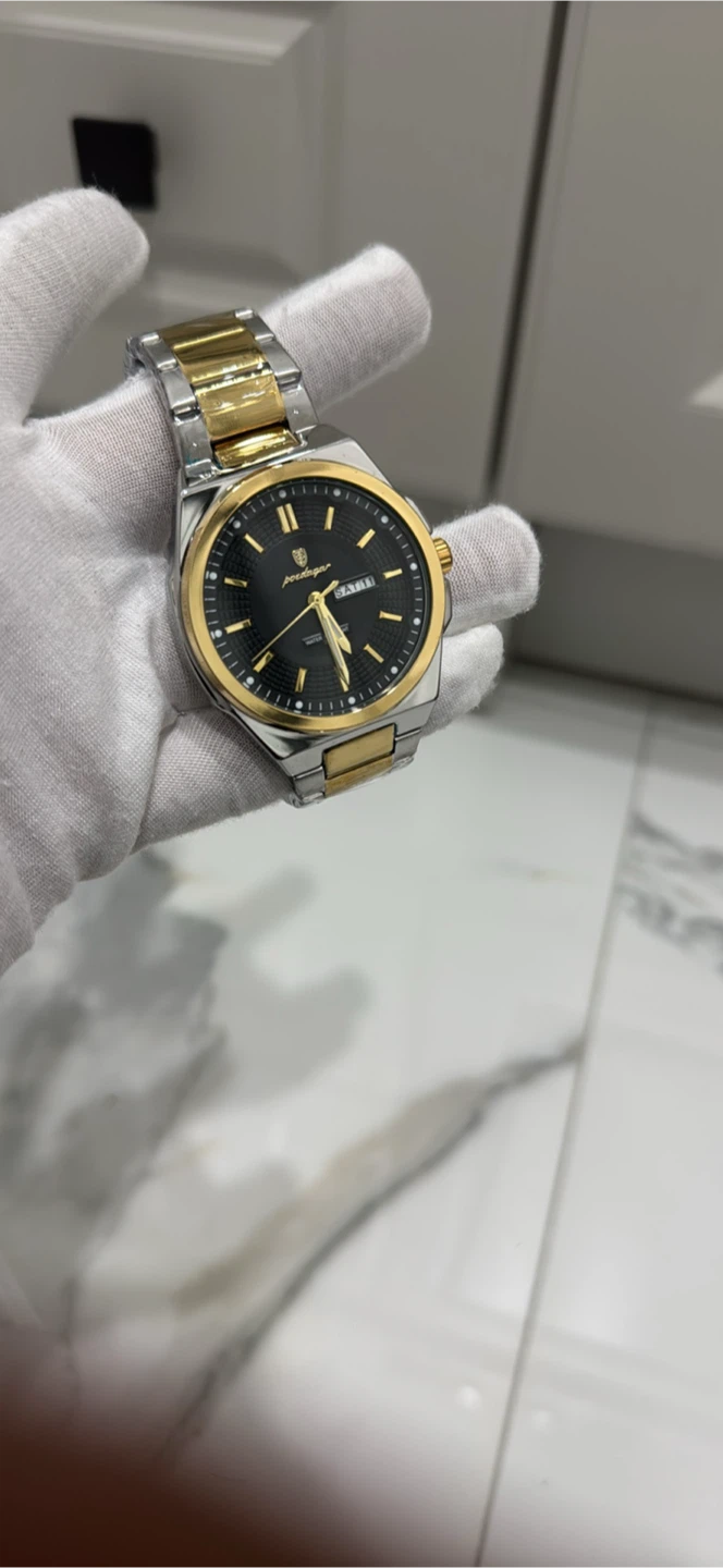 Poedagar Two-Tone Stainless Steel Watch