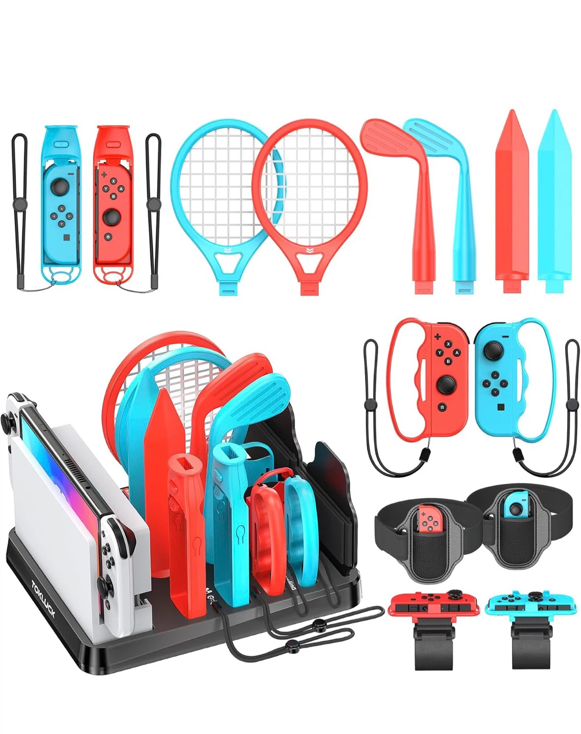 Nintendo Switch Sports bundle with Tokluck accessory kit - photo 2