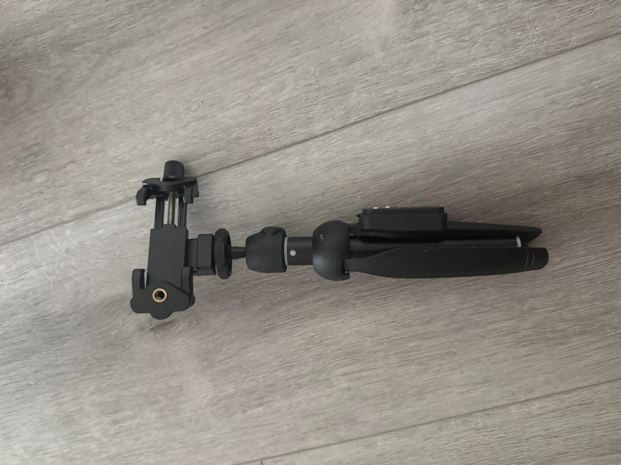 Black Smartphone Tripod with Extendable Pole - photo 2