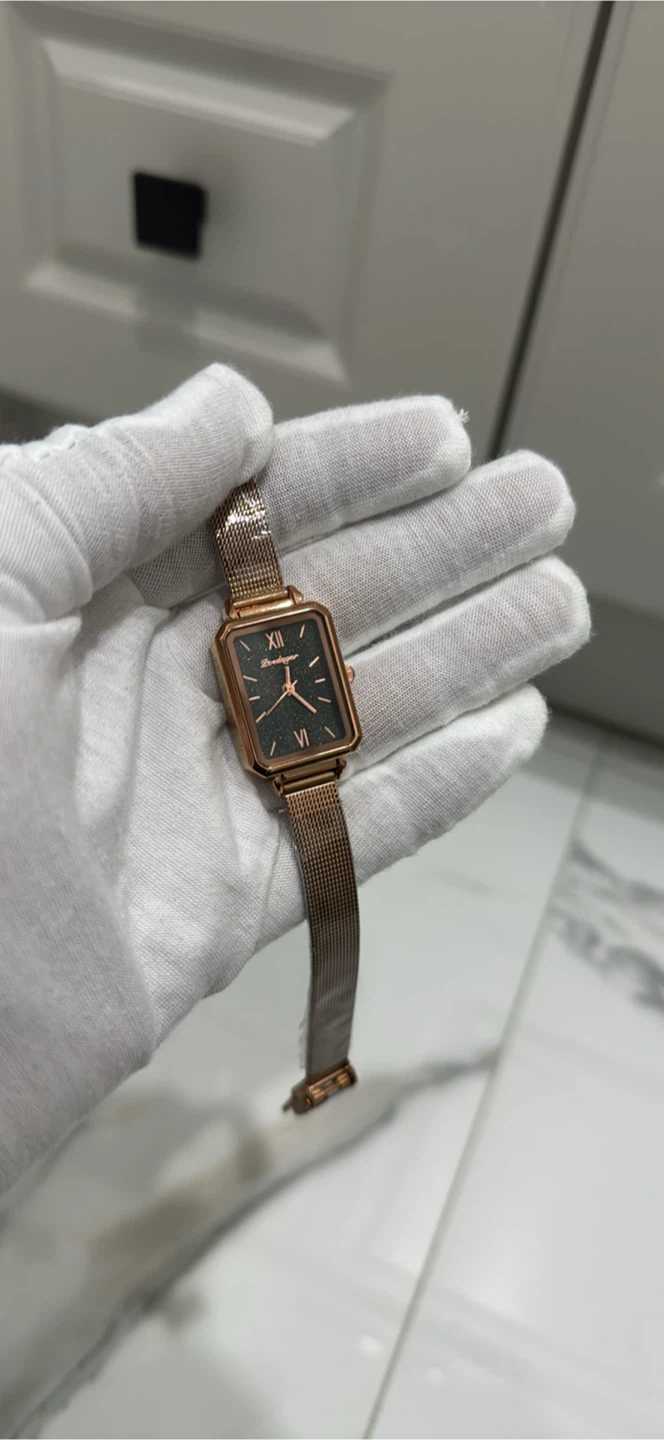 Bendige Rose Gold Rectangular Women's Watch