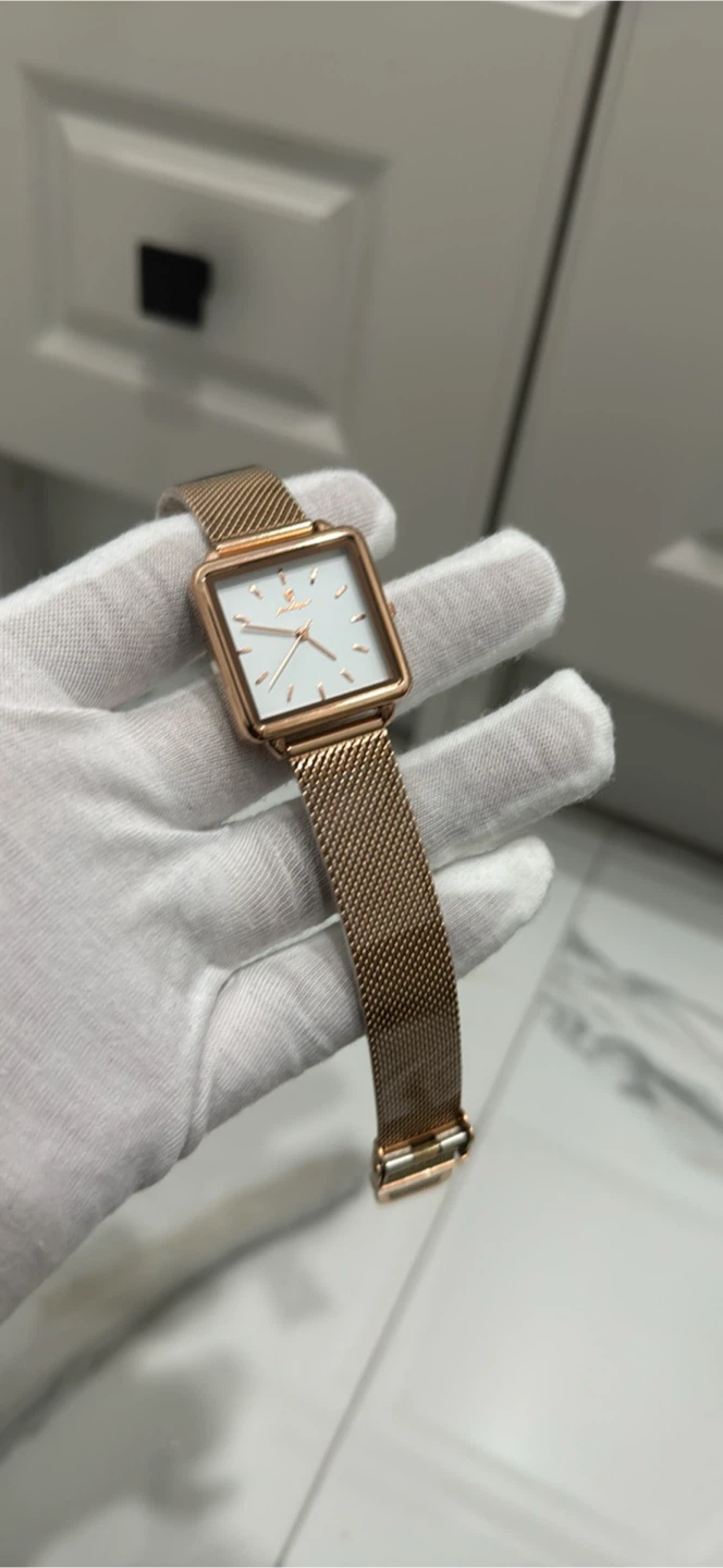 Poedagar square rose gold watch - photo 2