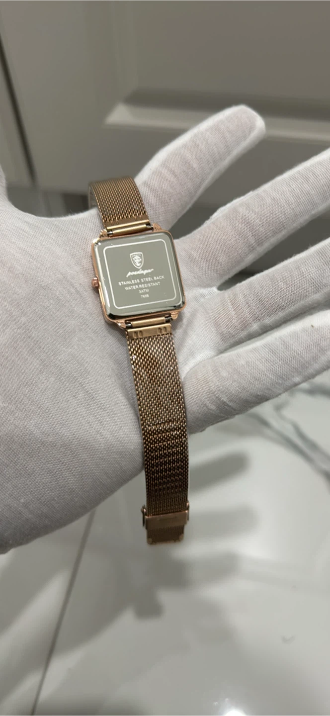 Poedagar square rose gold watch - photo 4