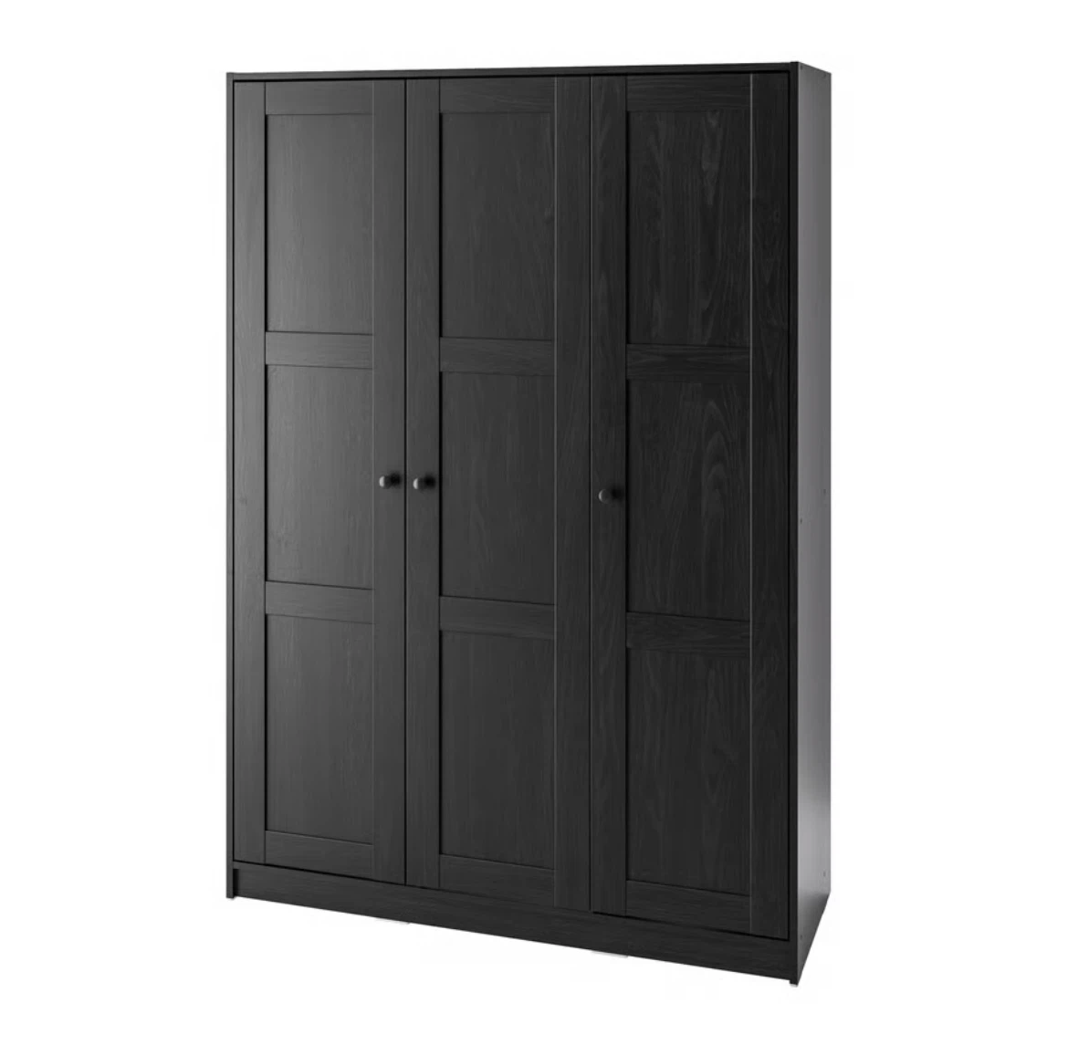 Move out sale: RAKKESTAD 3-Door Wardrobe Black-Brown
