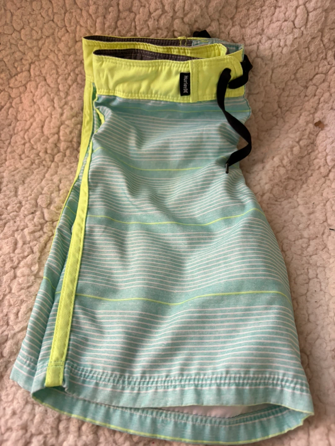 Hurley Striped Board Shorts Size 6 - photo 4