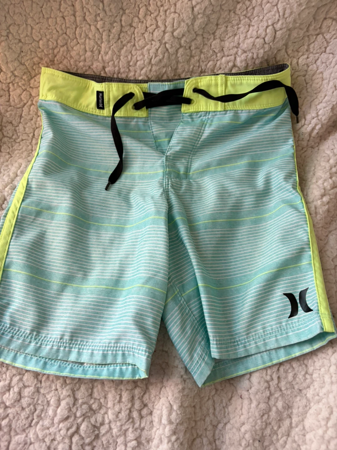 Hurley Striped Board Shorts Size 6