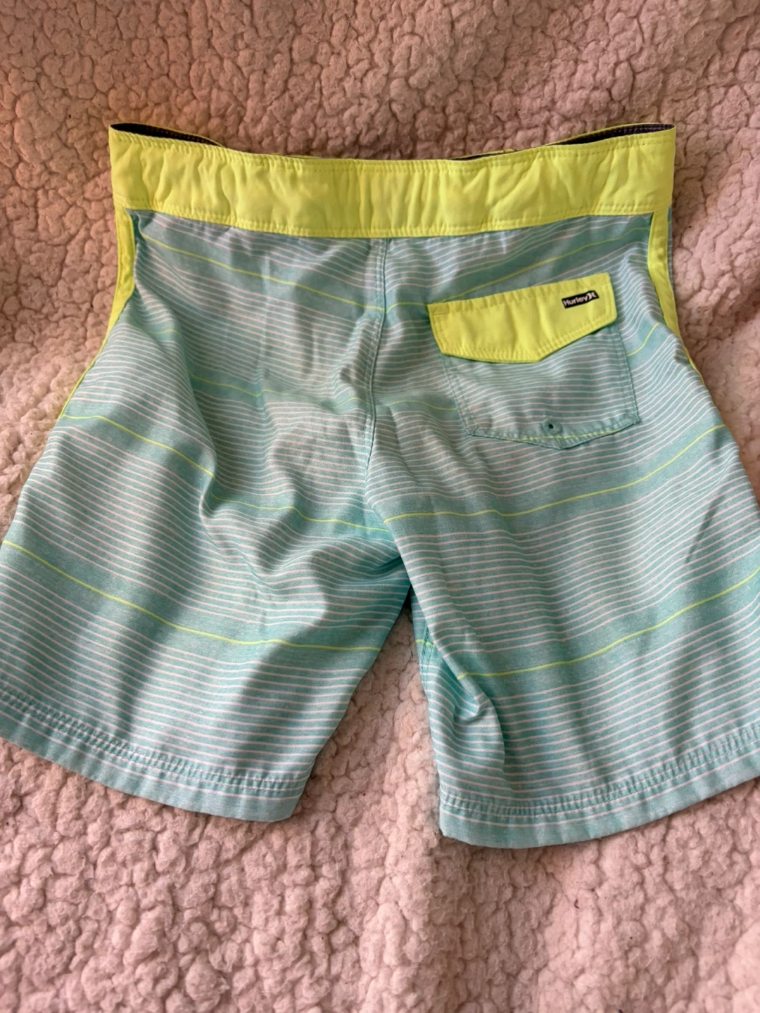 Hurley Striped Board Shorts Size 6 - photo 3