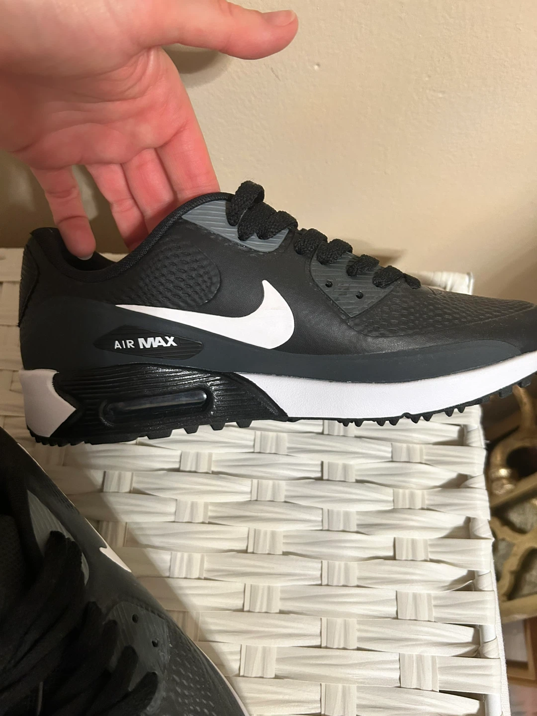 Nike Air Max 90 Black Sneakers Size 8 US - photo 2