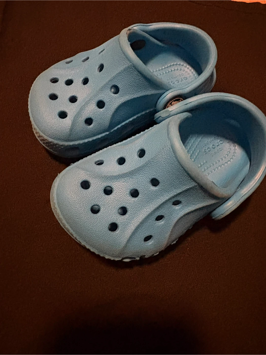 Light Blue Crocs Toddler Clogs