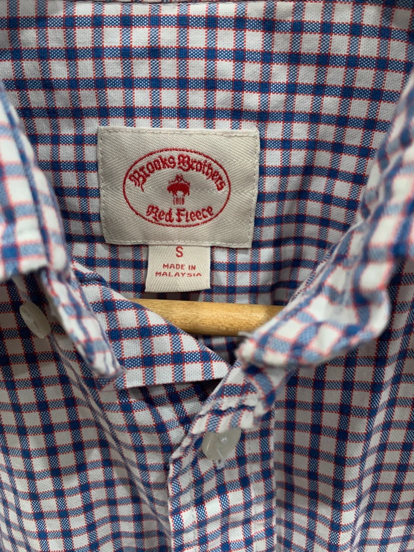 Men’s Brooks Brothers Red Fleece Gingham Shirt