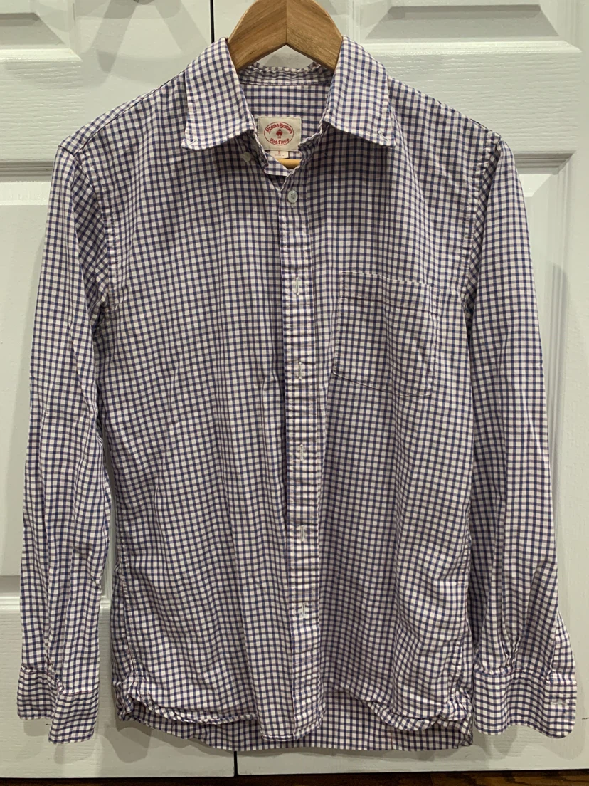 Men’s Brooks Brothers Red Fleece Gingham Shirt - photo 2