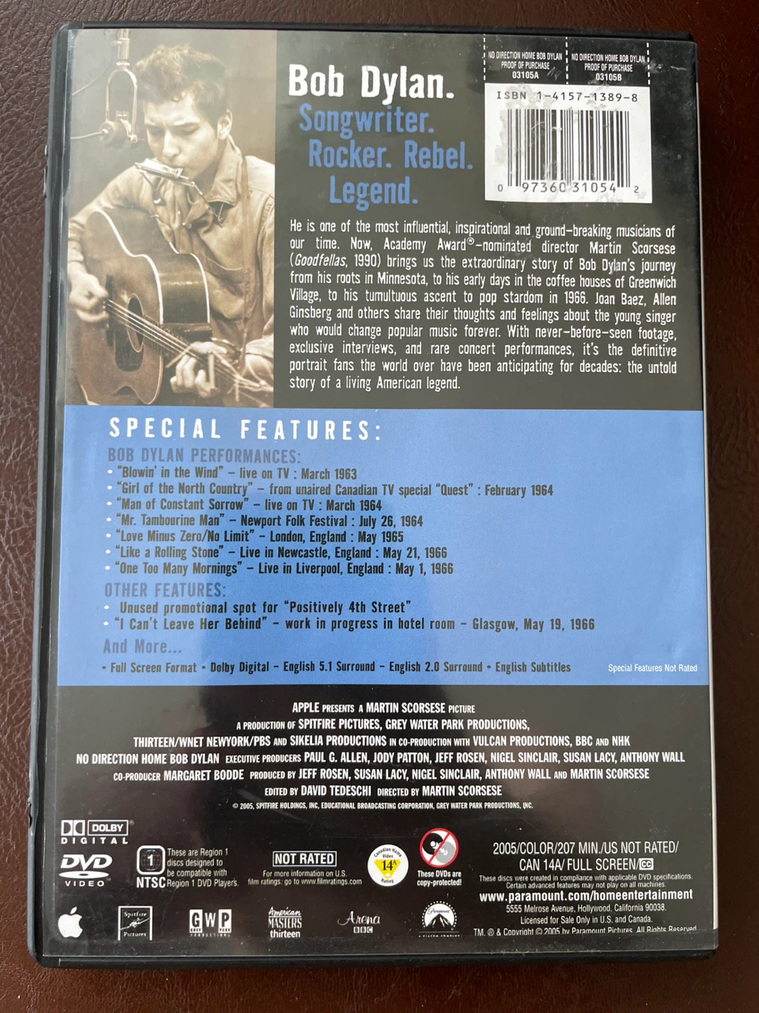 Bob Dylan No Direction Home 2 DVD Set. - photo 3