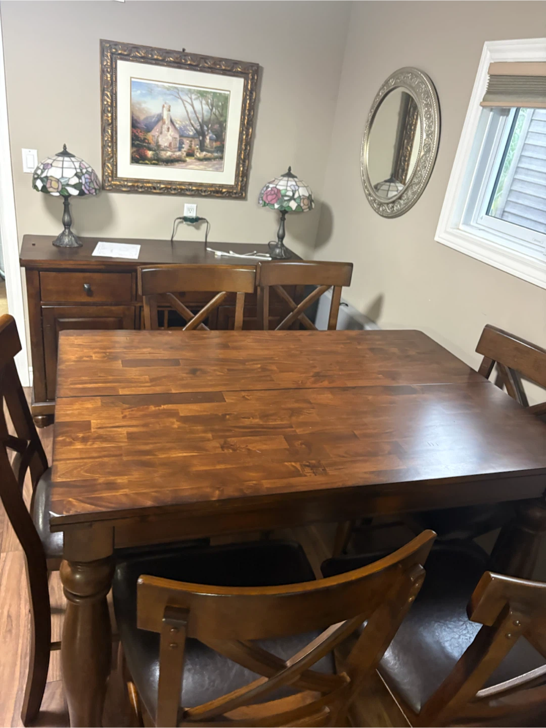 Maple Dining Table and 6 Chairs