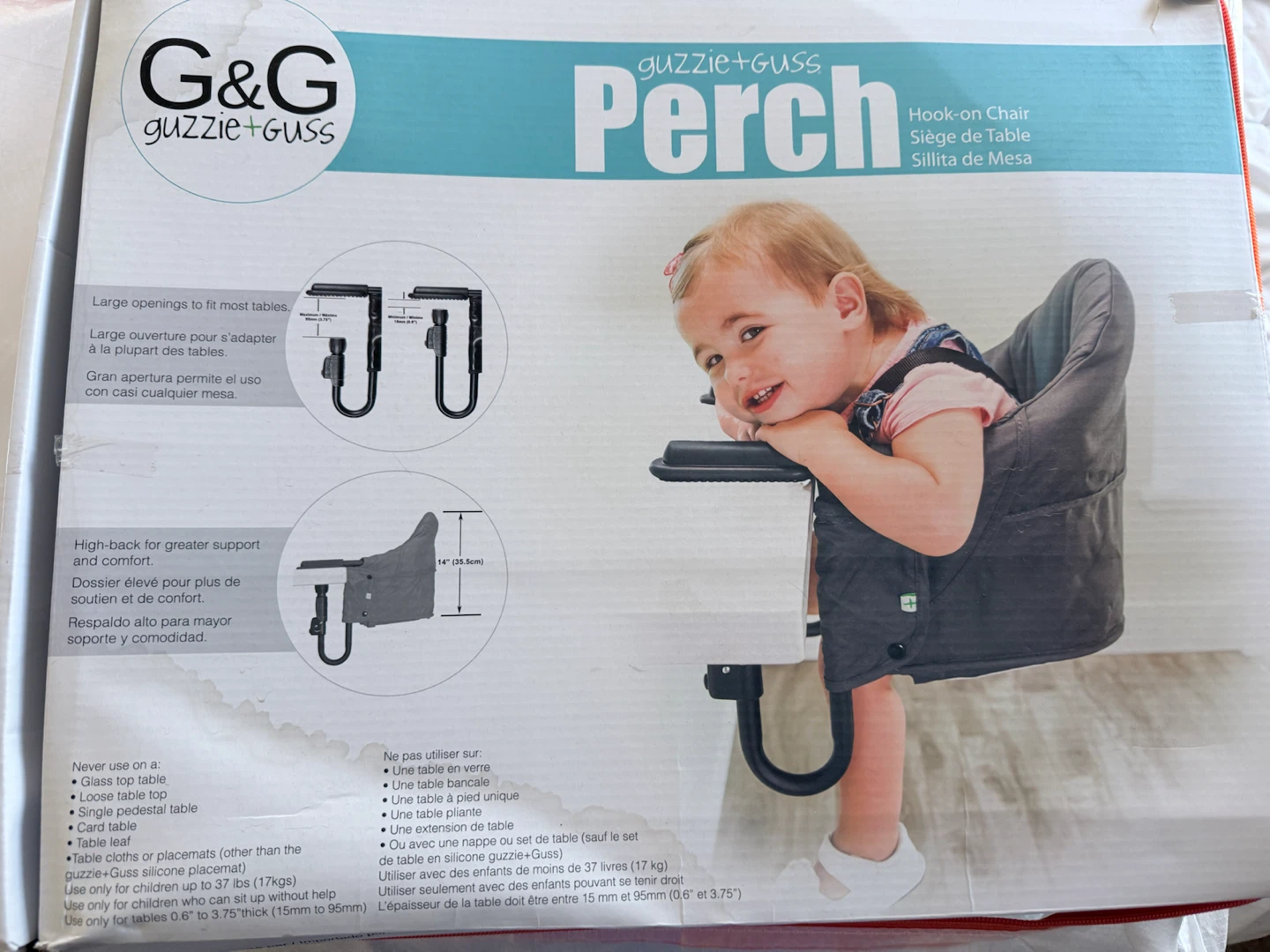 guzzie+Guss Perch Hook-on Chair Baby chair