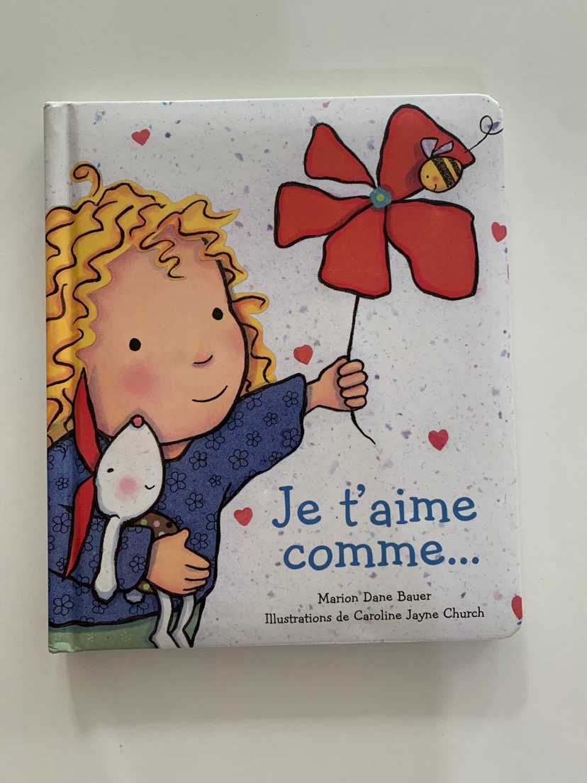 Je t'aime comme... Children's Board Book