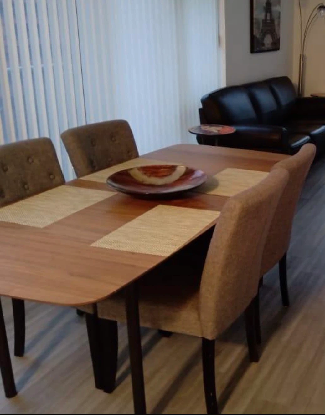 Dining Table and 3 Chairs Set