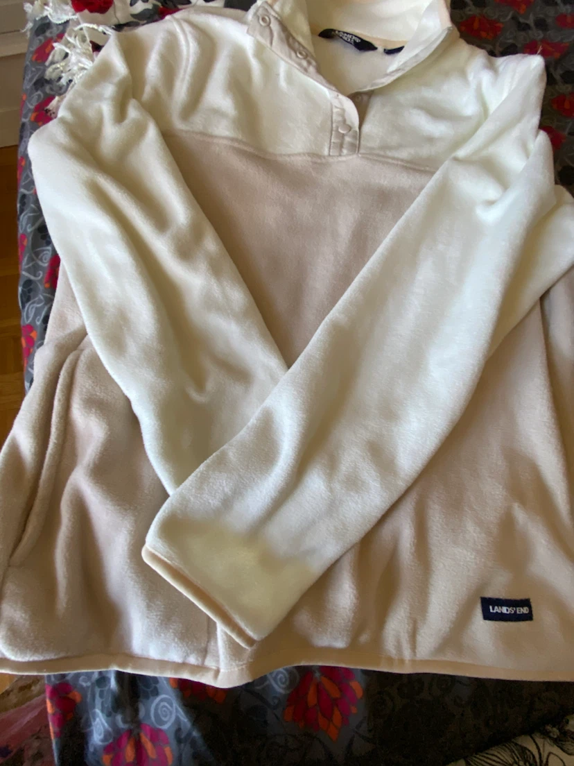 Lands' End Snap-Front Fleece Pullover